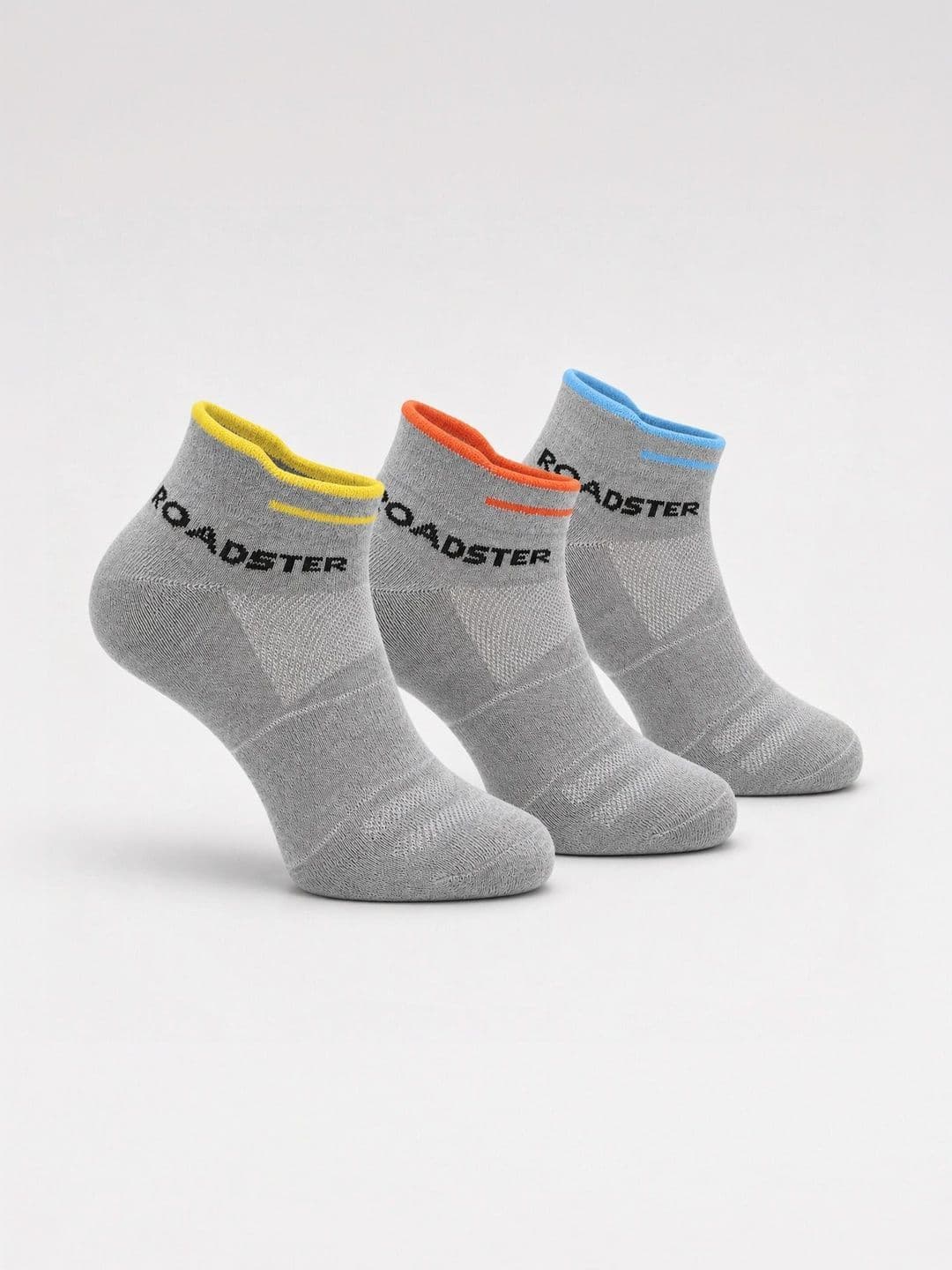 Roadster Men Pack of 3 Cotton Patterned Ankle Length Socks - view 1