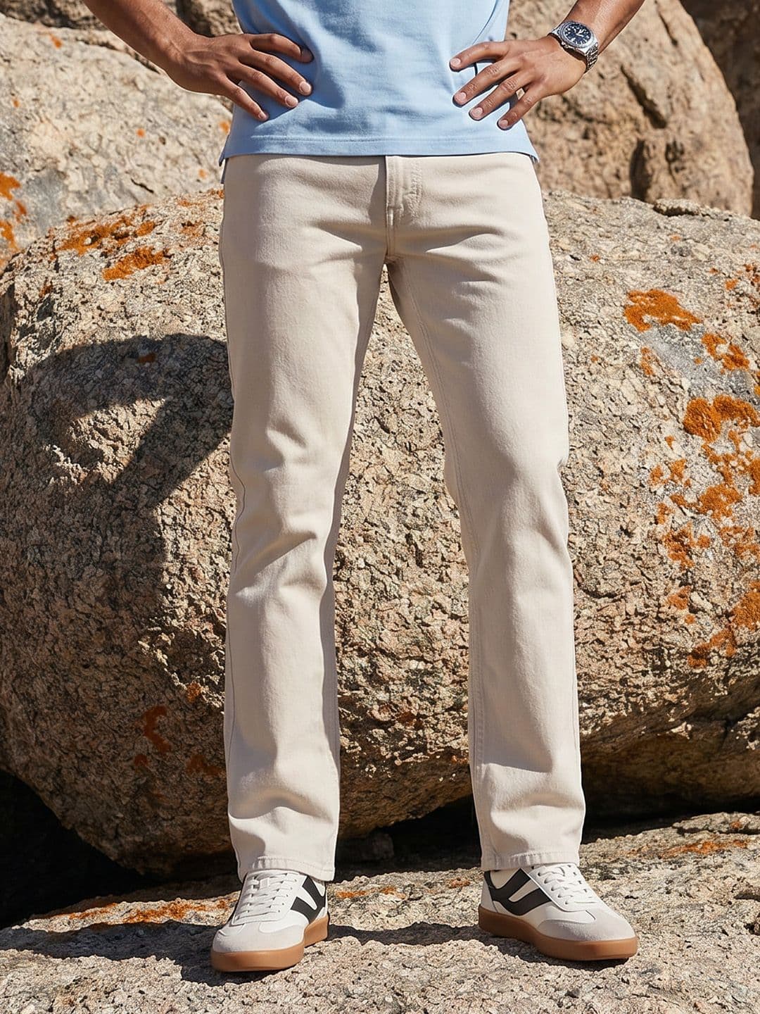 The Roadster Life Co. Men Bootcut Stretchable Jeans - view 1