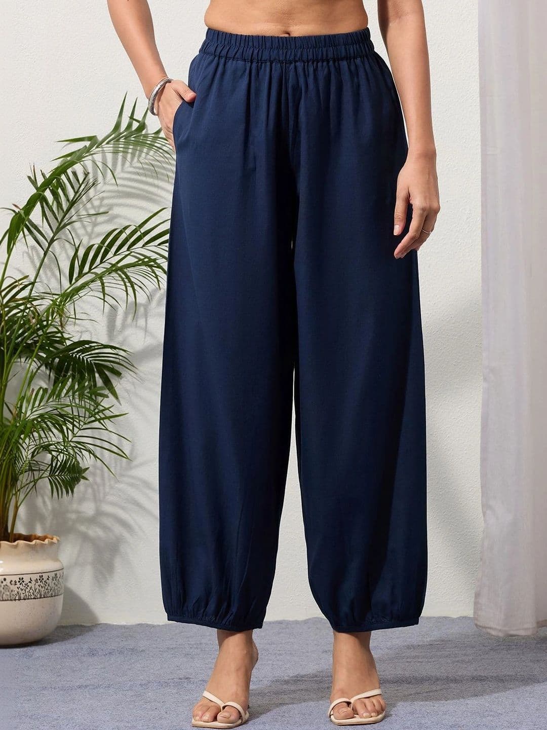 Saffron Threads Women Ethnic Palazzos - view 1