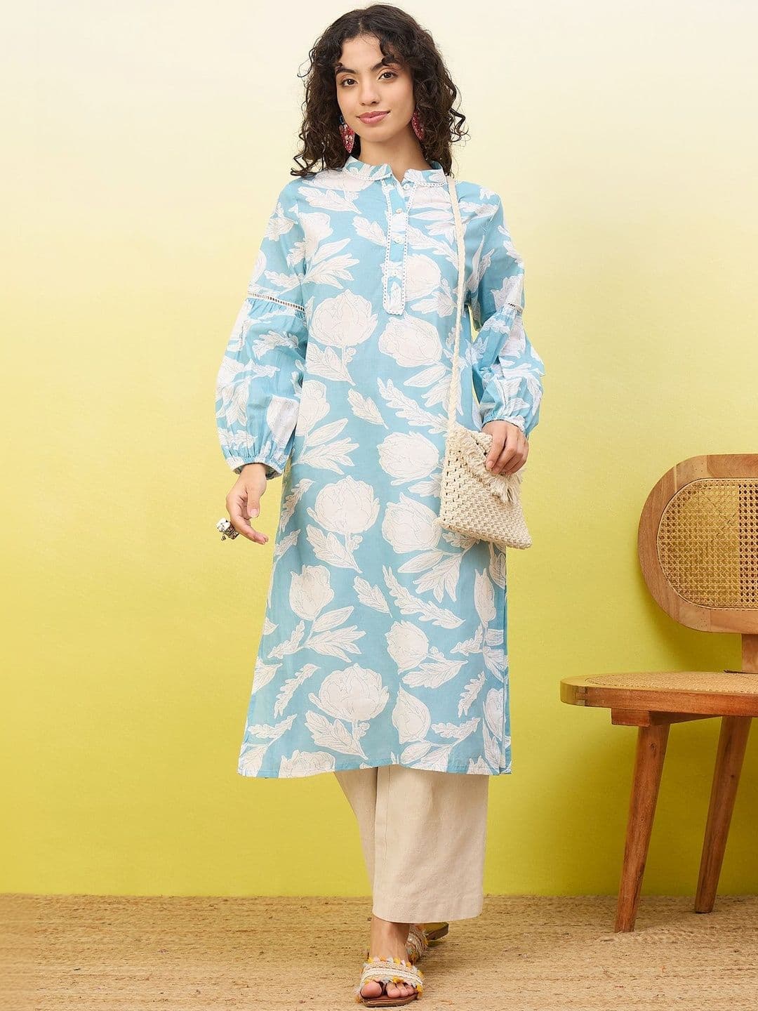 Anouk Women Floral Printed Floral Kurta - view 1
