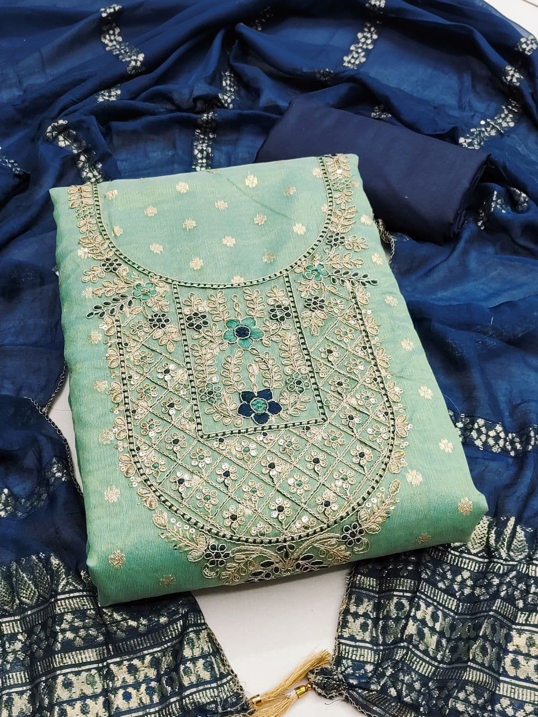Panzora Unstitched Dress Material - view 1