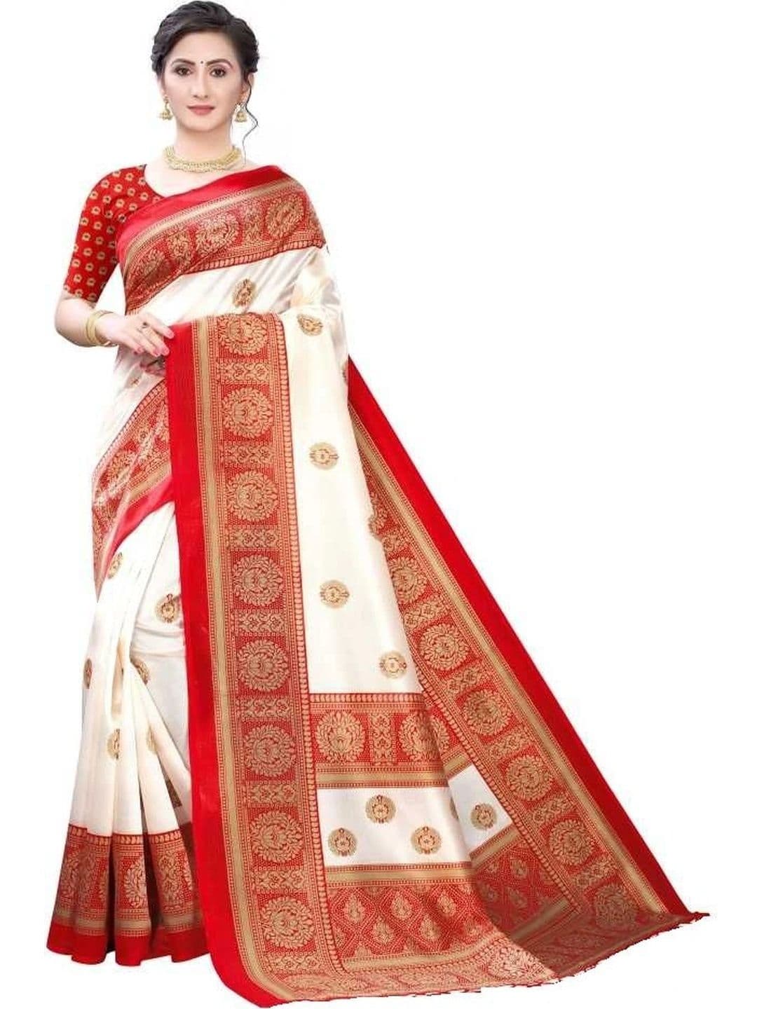 KANURIKAA Woven Design Zari Art Silk Mysore Silk Saree - view 1
