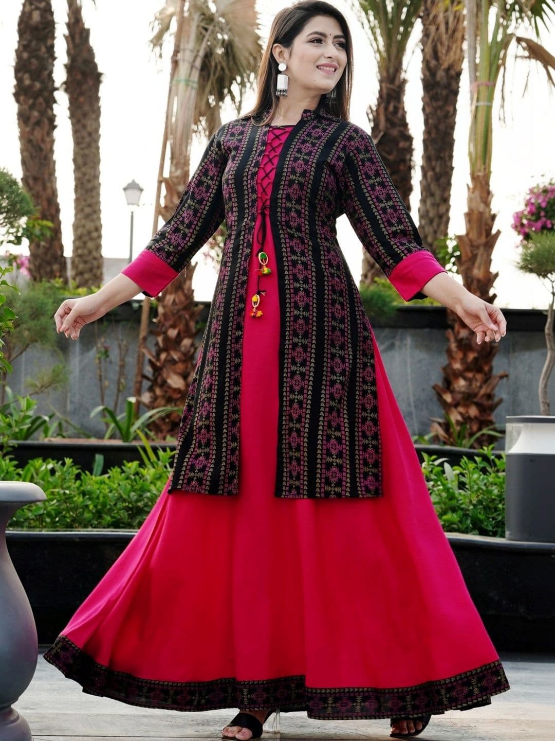KALINI Women Anarkali Kurta - view 1