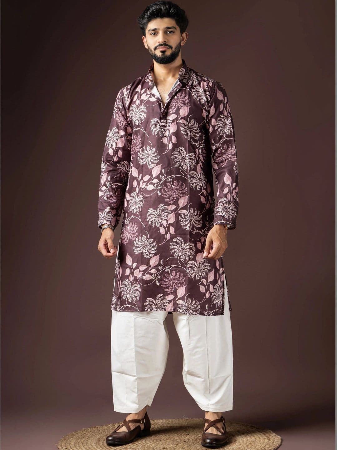 Anouk Men Floral Printed Floral Kurta - view 1