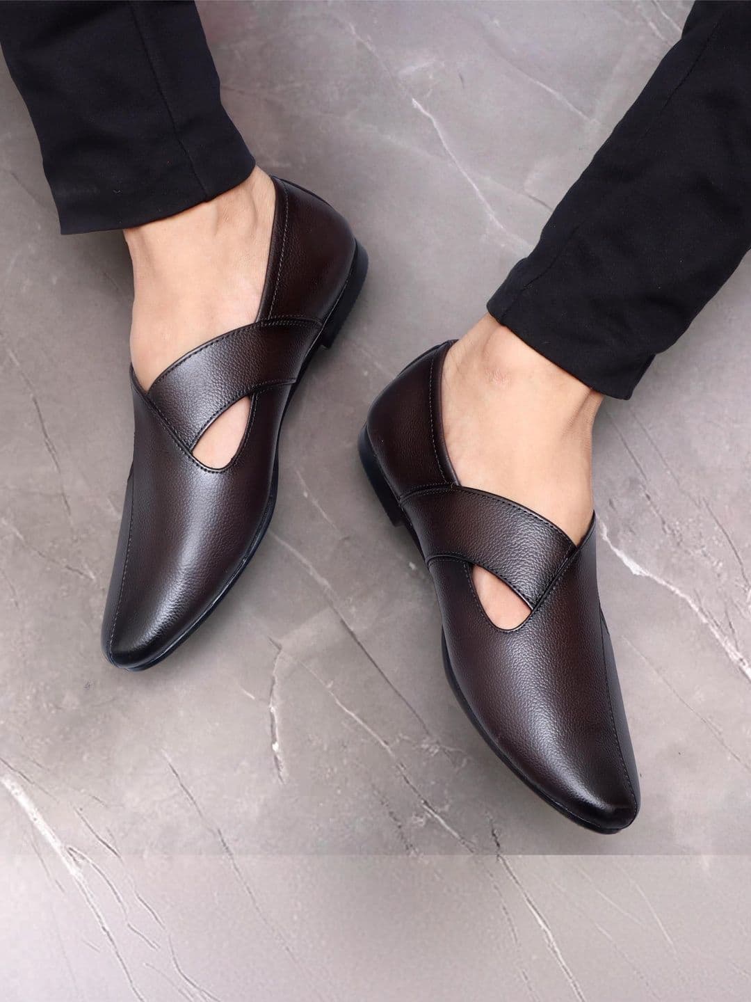 Anouk Men Leather Shoe-Style Sandals - view 1