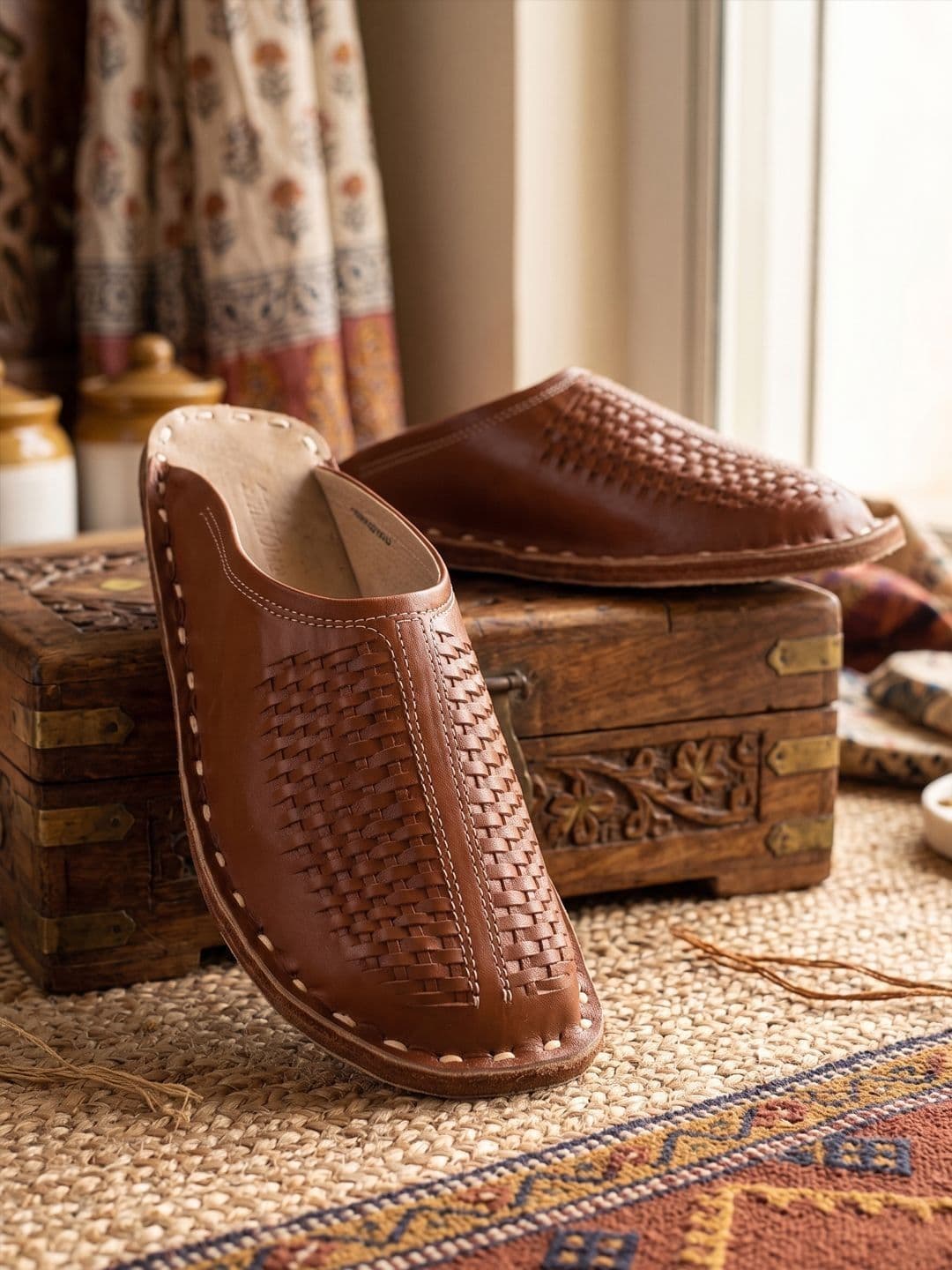 Anouk Men Ethnic Mojaris Flats - view 1