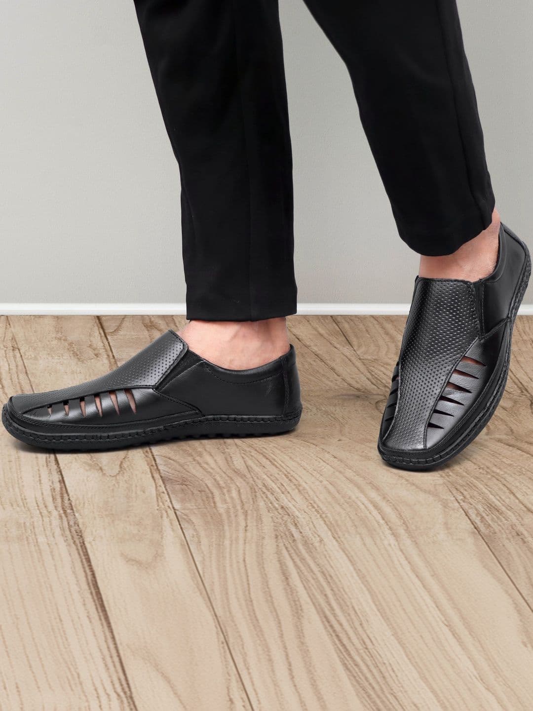 Anouk Men Leather Shoe-Style Sandals - view 1