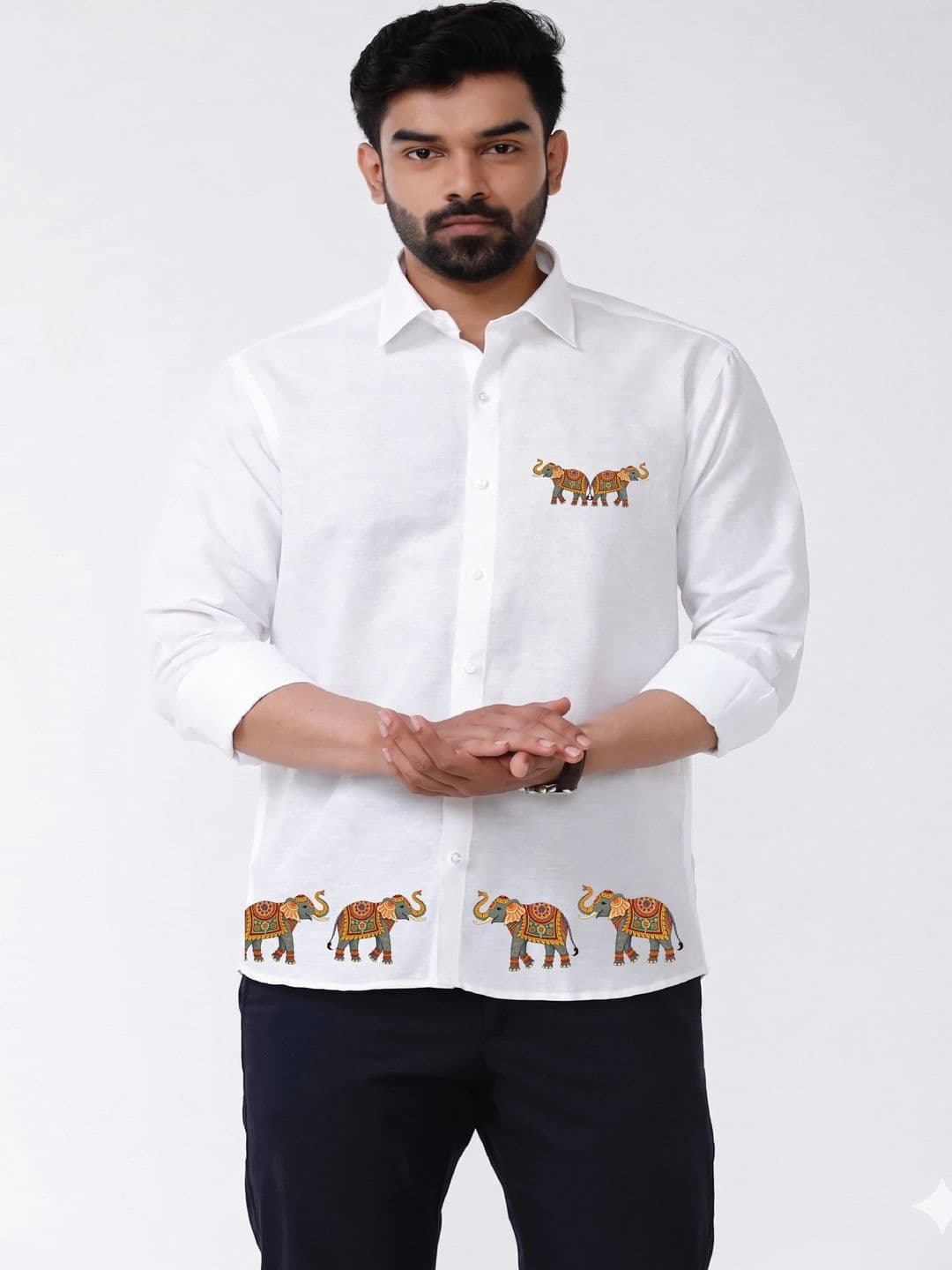 FABPLANET Men Classic Printed Casual Shirt - view 1