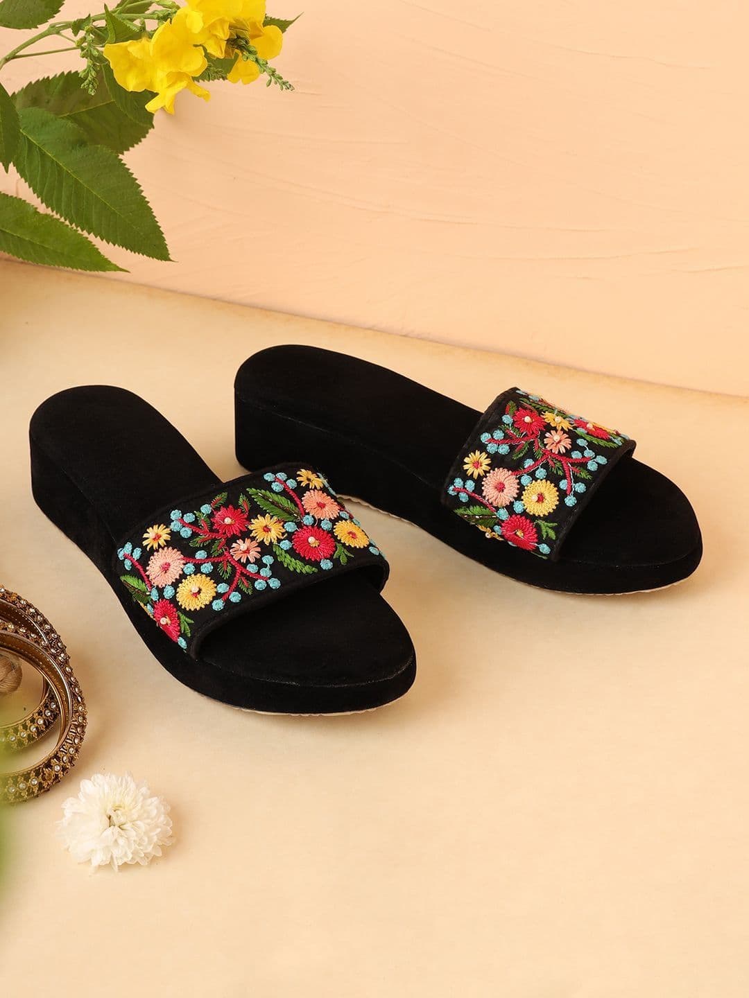 Anouk Ethnic Wedge Sandals - view 1