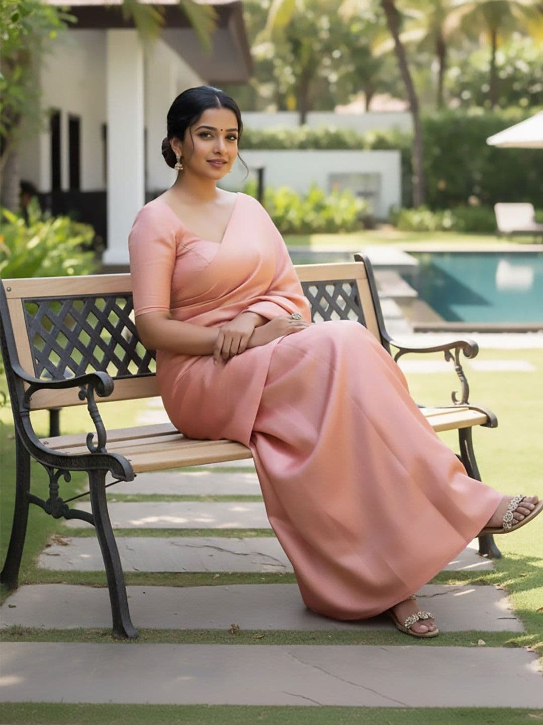 Anouk Woven Design Silk Blend Handloom Mysore Silk Saree - view 1