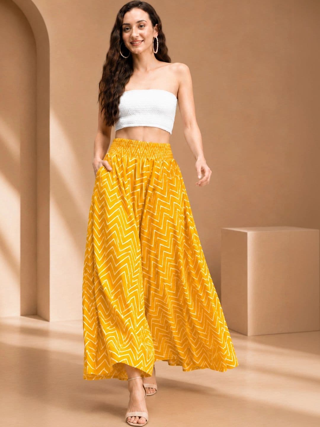 BLESSICA Women Printed Ethnic Palazzos - view 1