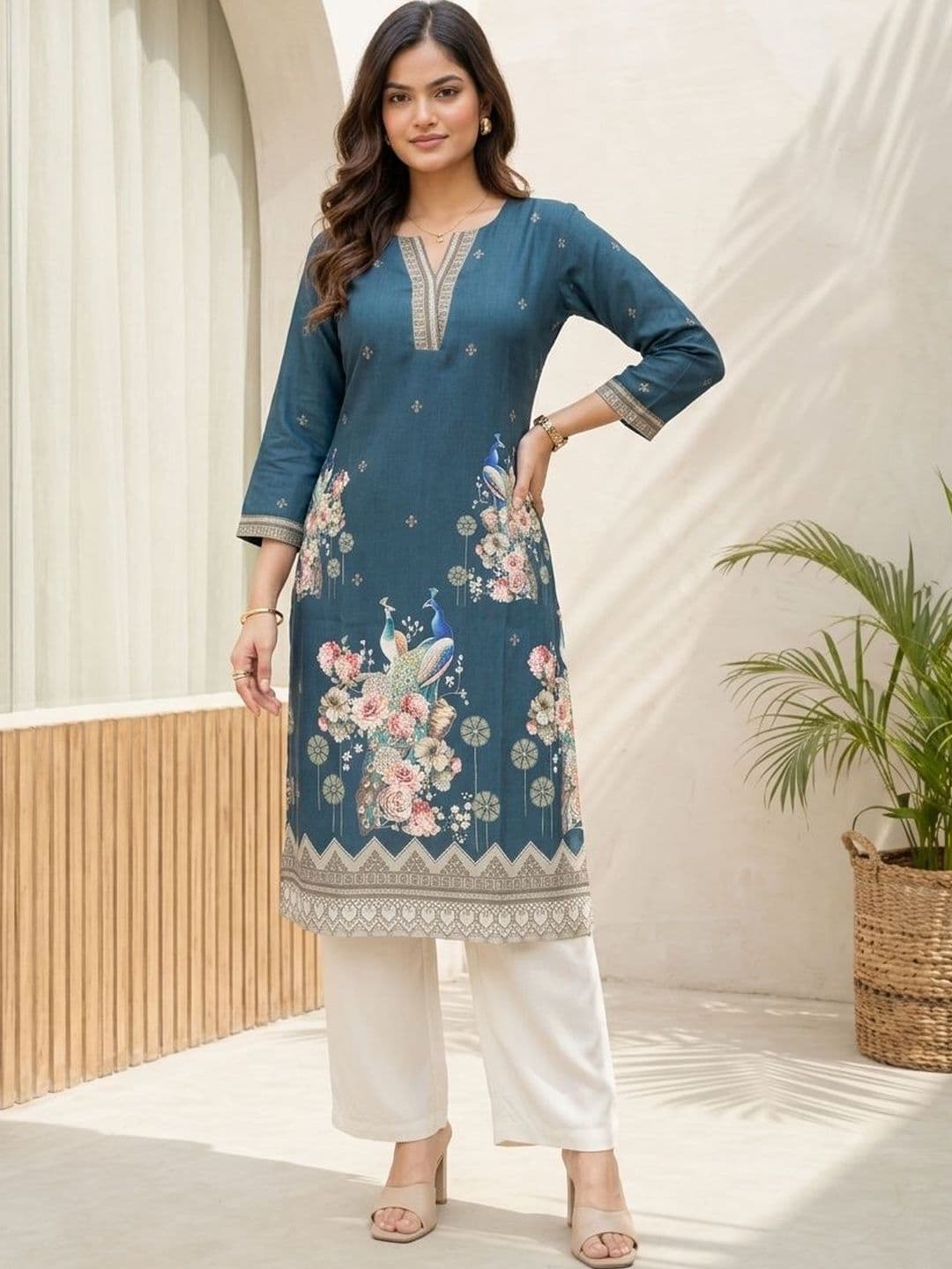 Anouk Women Floral Printed Indie Florals Kurta - view 1