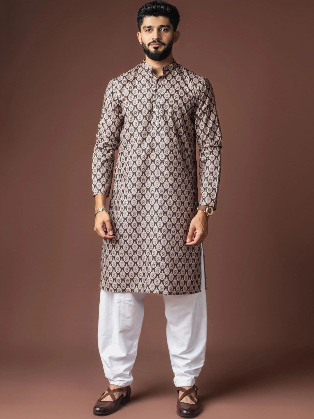 Anouk Men Ethnic Motifs Printed Kurta - view 1