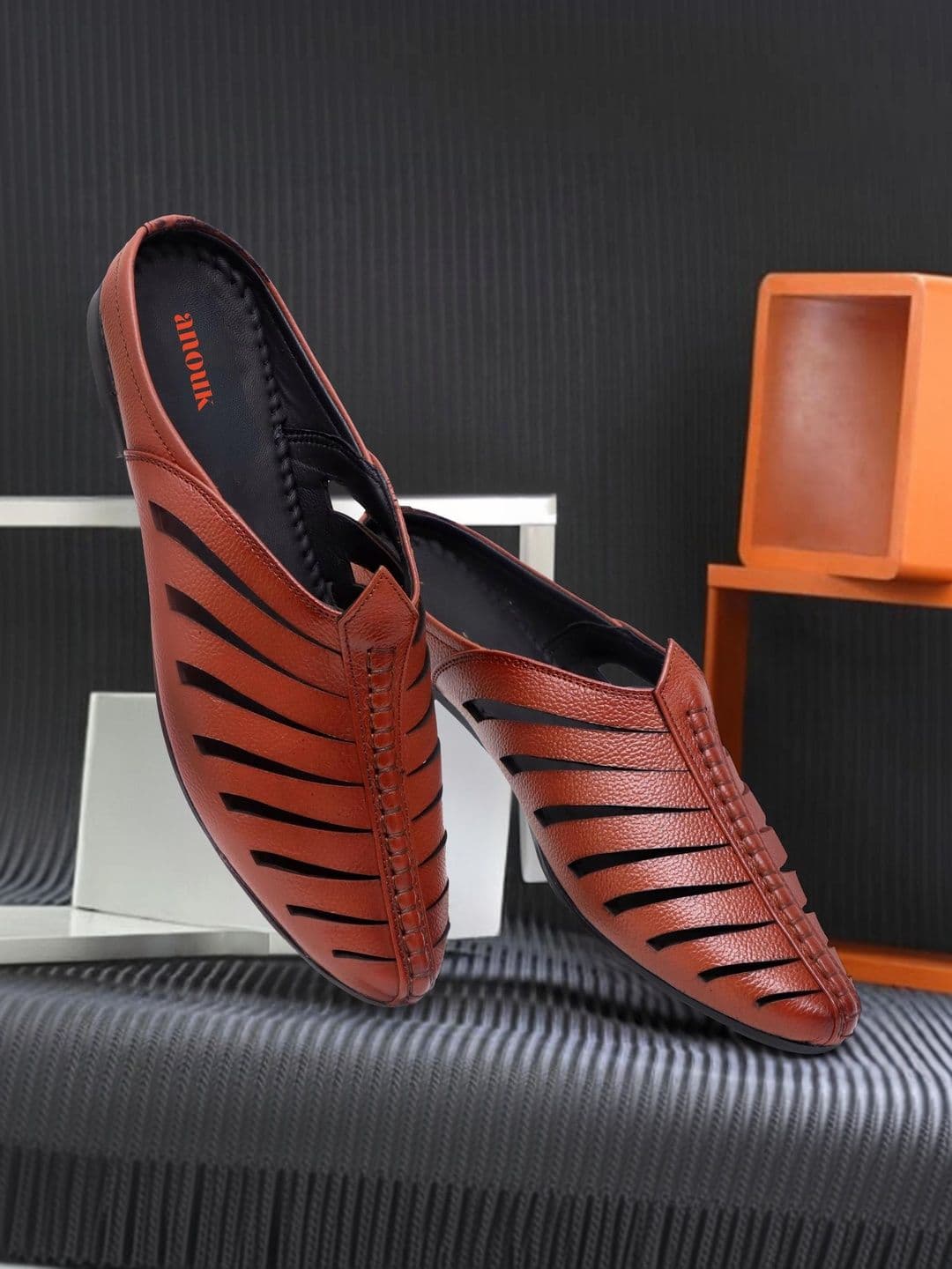 Anouk Men Leather Fisherman Sandals - view 1