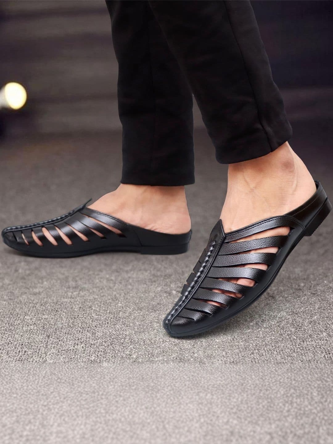 Anouk Men Leather Shoe-Style Sandals - view 1
