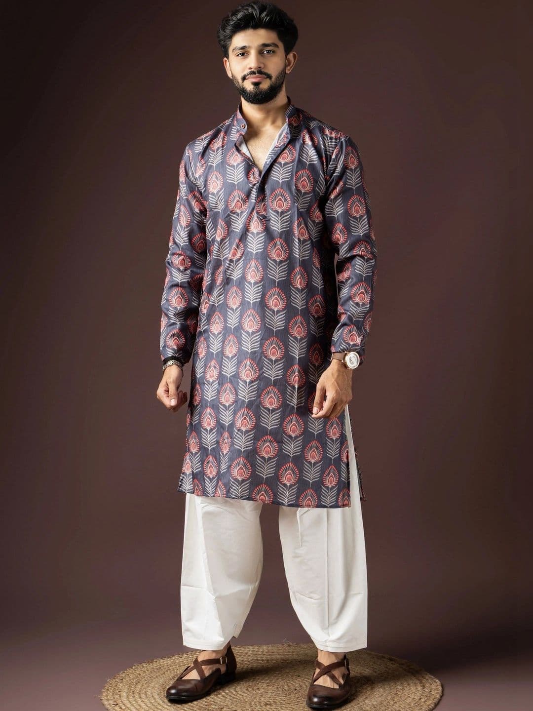 Anouk Men Ethnic Motifs Printed Kurta - view 1