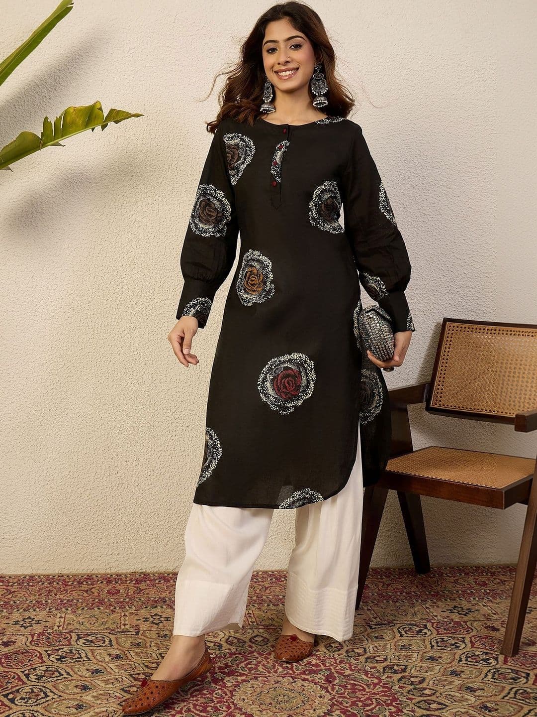 Anouk Women Ethnic Motifs Printed Kurta - view 1