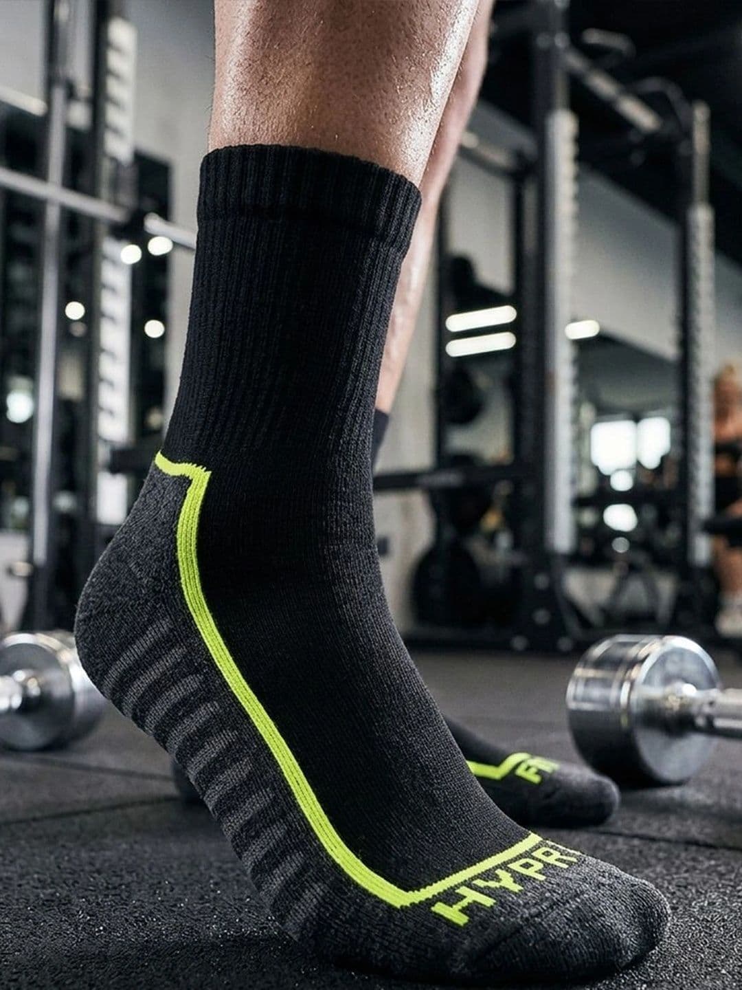 HYPR FIT Men Pack of 2 Multi Cotton Anti-Odour Compression Fit Socks - view 1