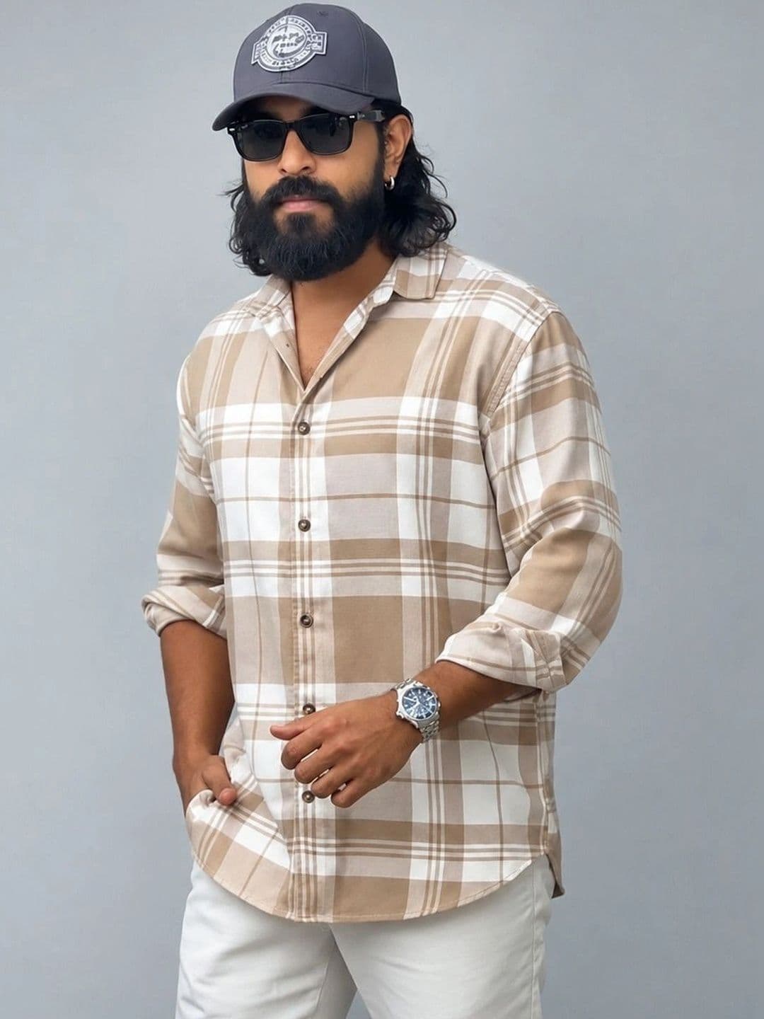HENSHIKA Men Relaxed Checked Casual Shirt - view 1
