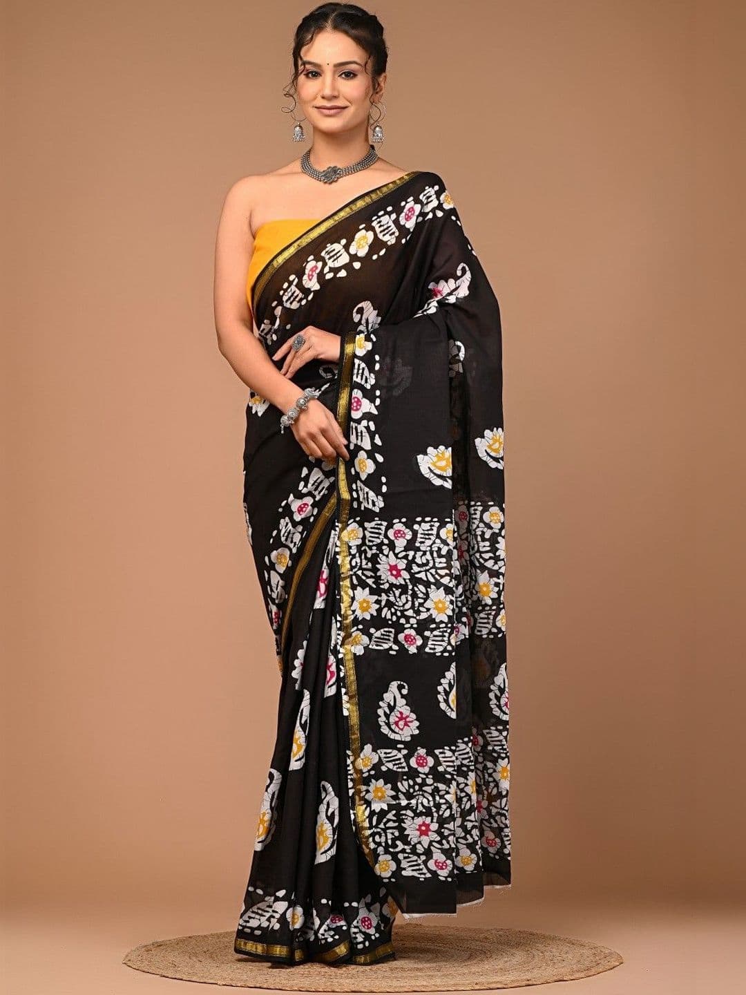 Anouk Batik Pure Cotton Handloom Saree - view 1