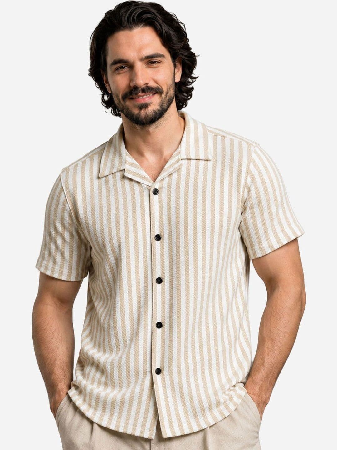 MCCALLOPS Men Comfort Striped Casual Shirt - view 1