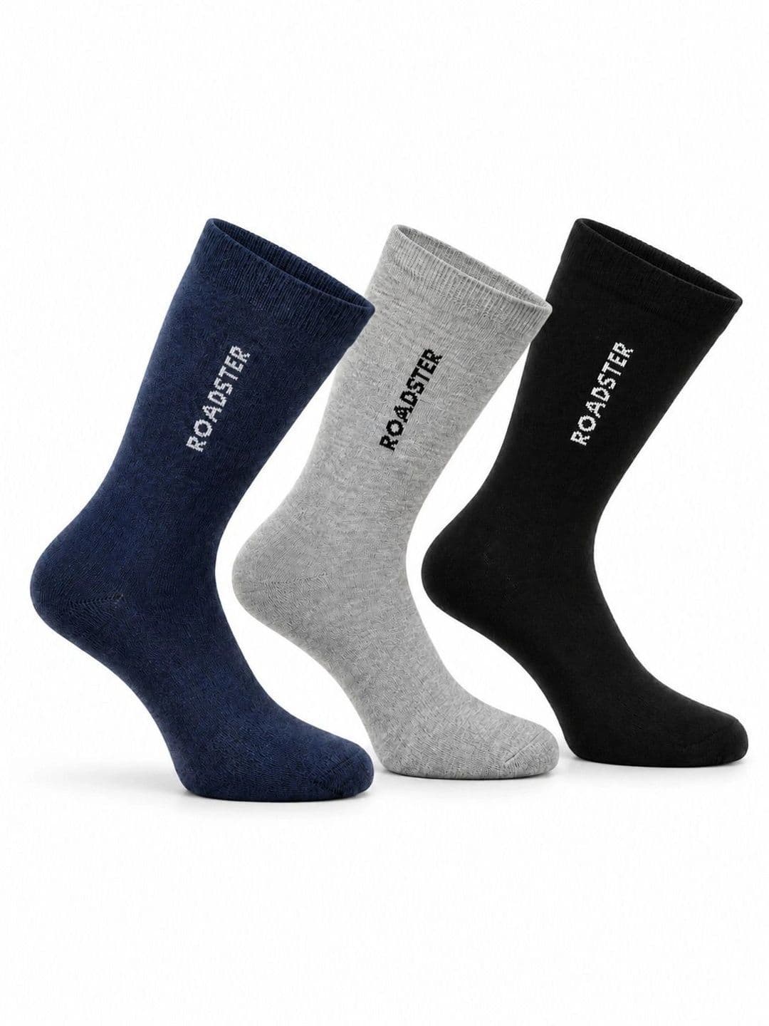 Roadster Men Pack of 3 Cotton Calf Length Socks - view 1