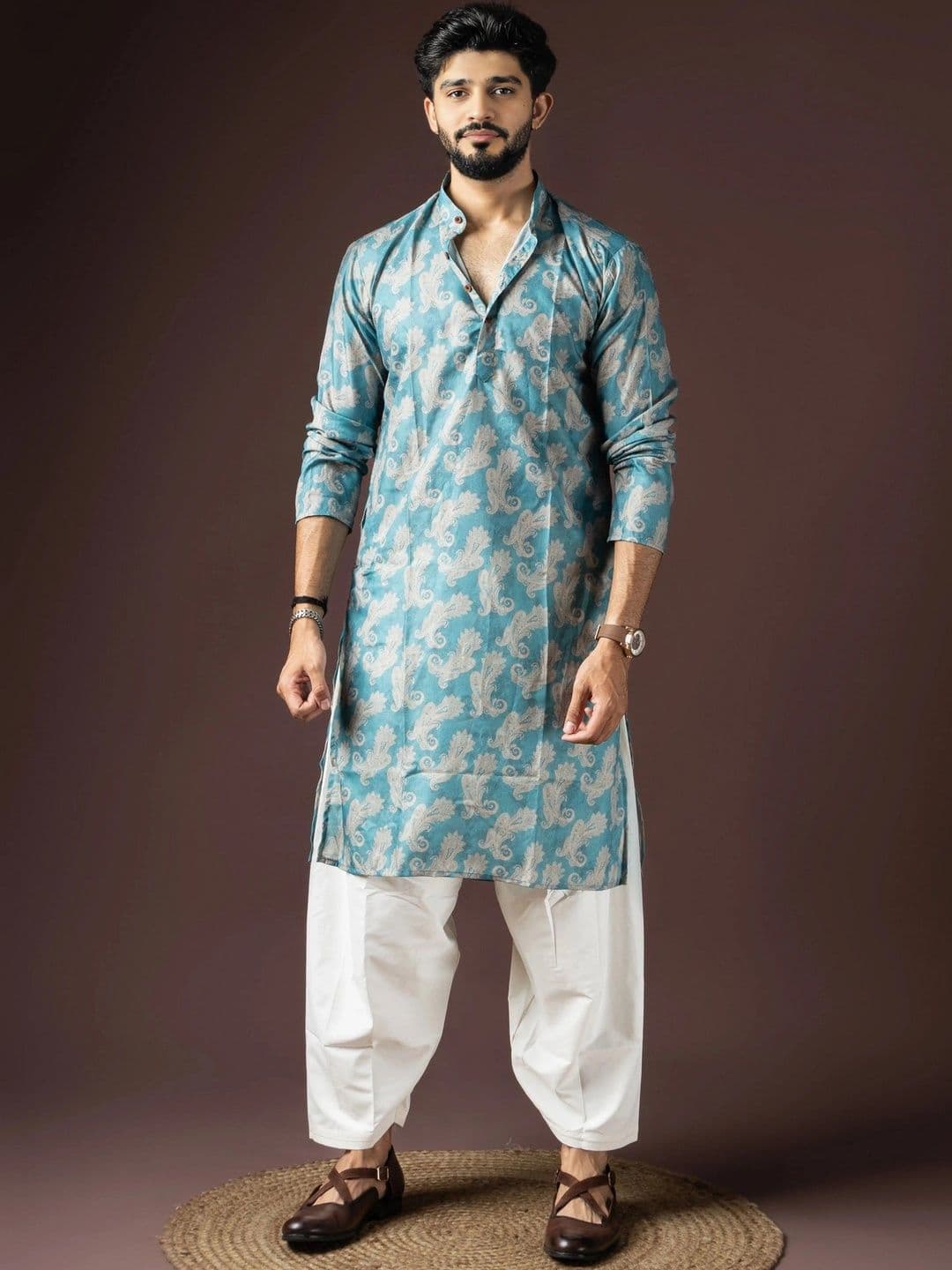 Anouk Men Paisley Printed Kurta - view 1