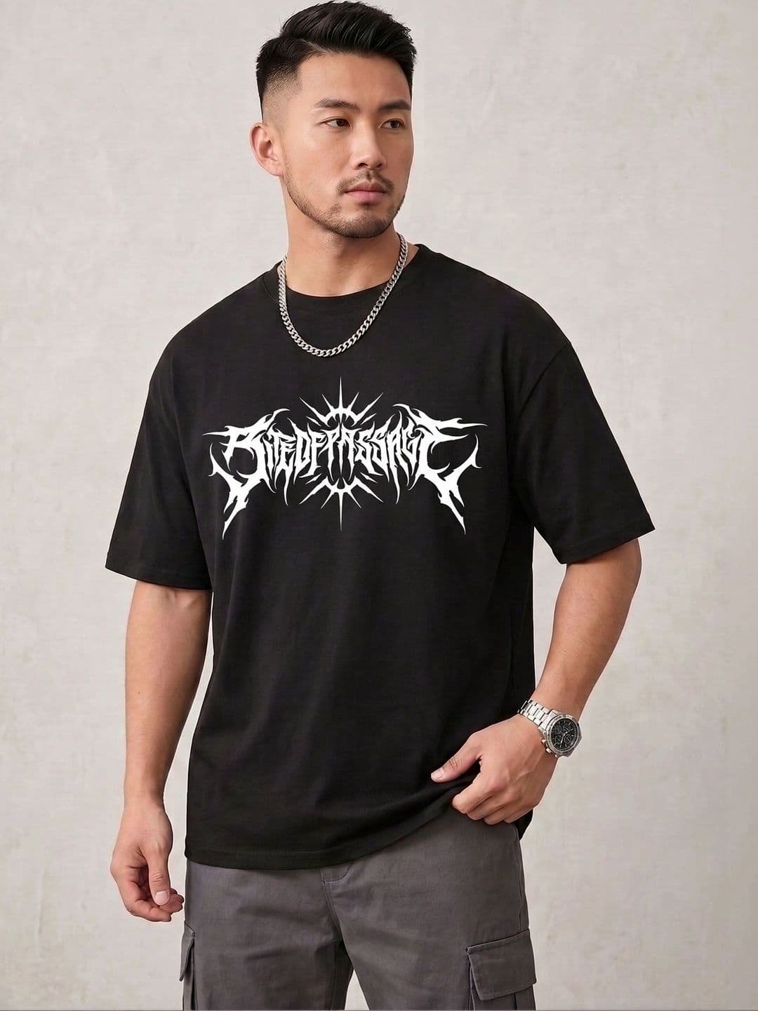 R.Code by The Roadster Life Co. Men Printed T-shirt - view 1