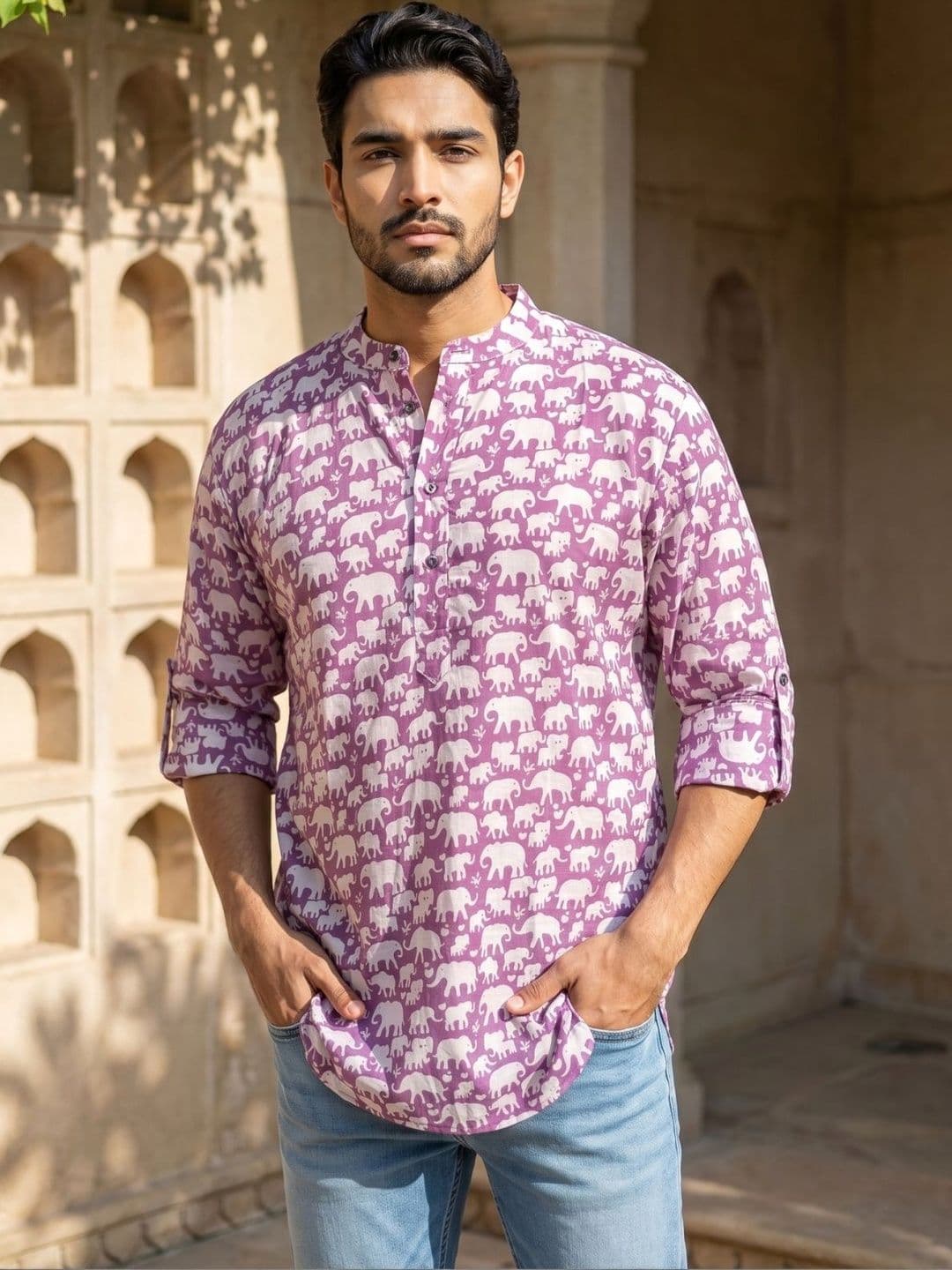 Anouk Mirage Men Ethnic Motifs Printed Kurta - view 1