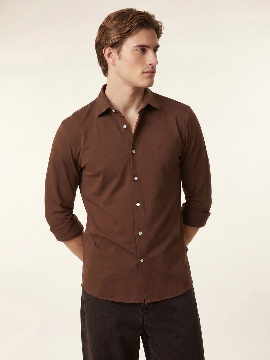 Nautica Slim Fit Pure Cotton Casual Shirt - view 1