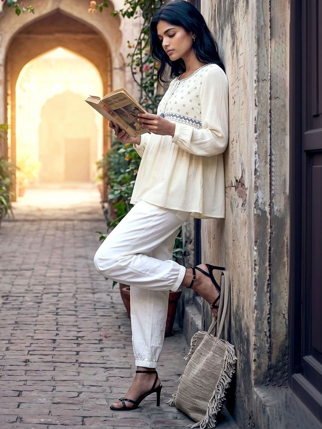 Melange by Lifestyle Women Flared Ethnic Palazzos - view 1