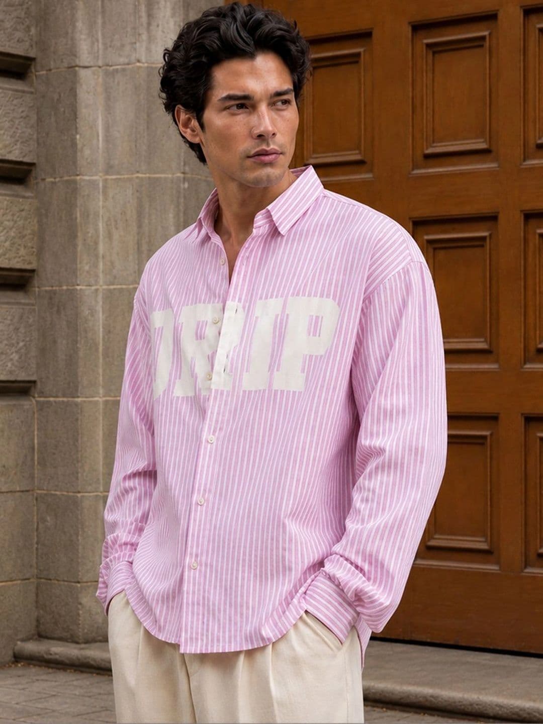 Powerlook Men Boxy Striped Casual Shirt - view 1