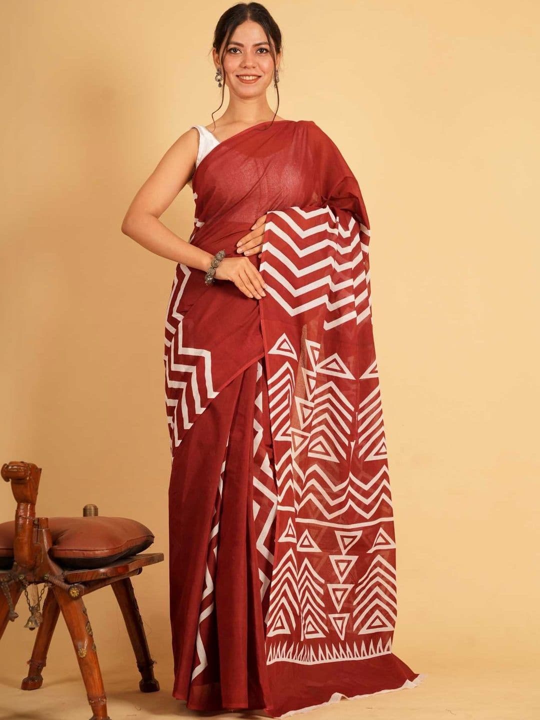 Anouk Pure Cotton Handloom Saree - view 1