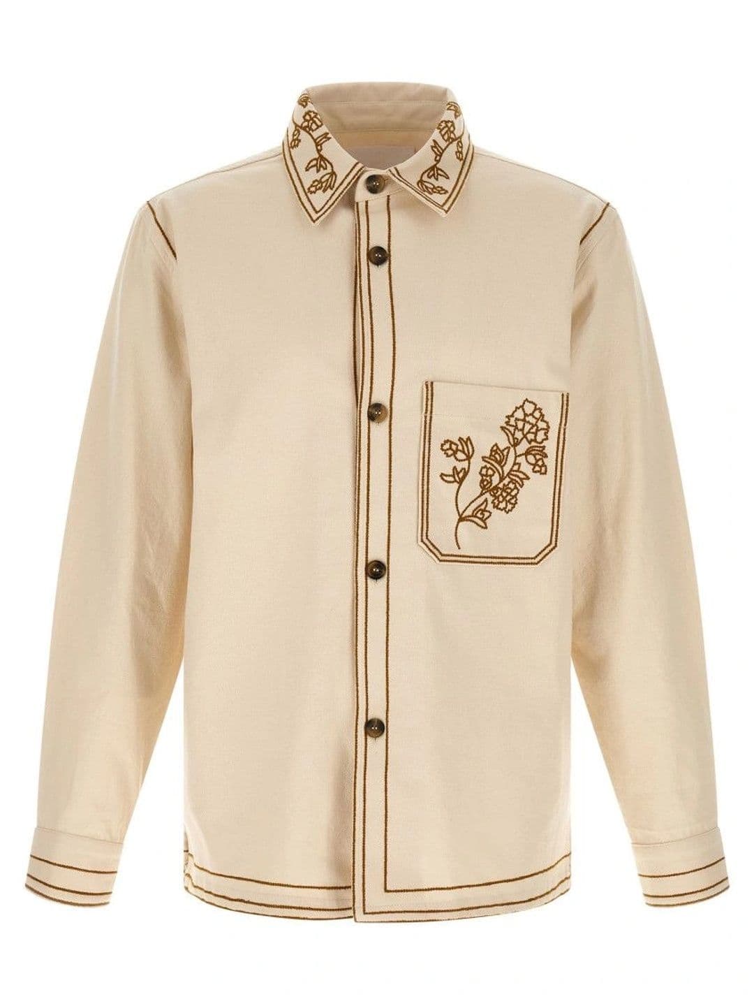 Isabel Marant Men Floral Open Front Jacket with Embroidered - view 1