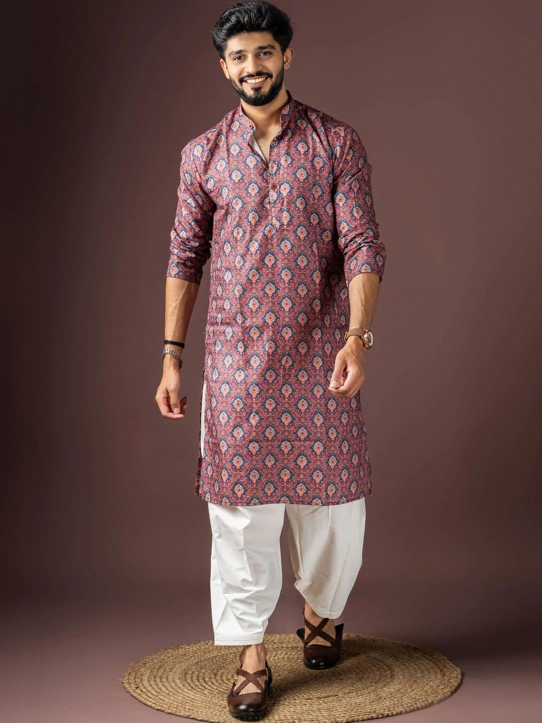 Anouk Men Ethnic Motifs Printed Kurta - view 1
