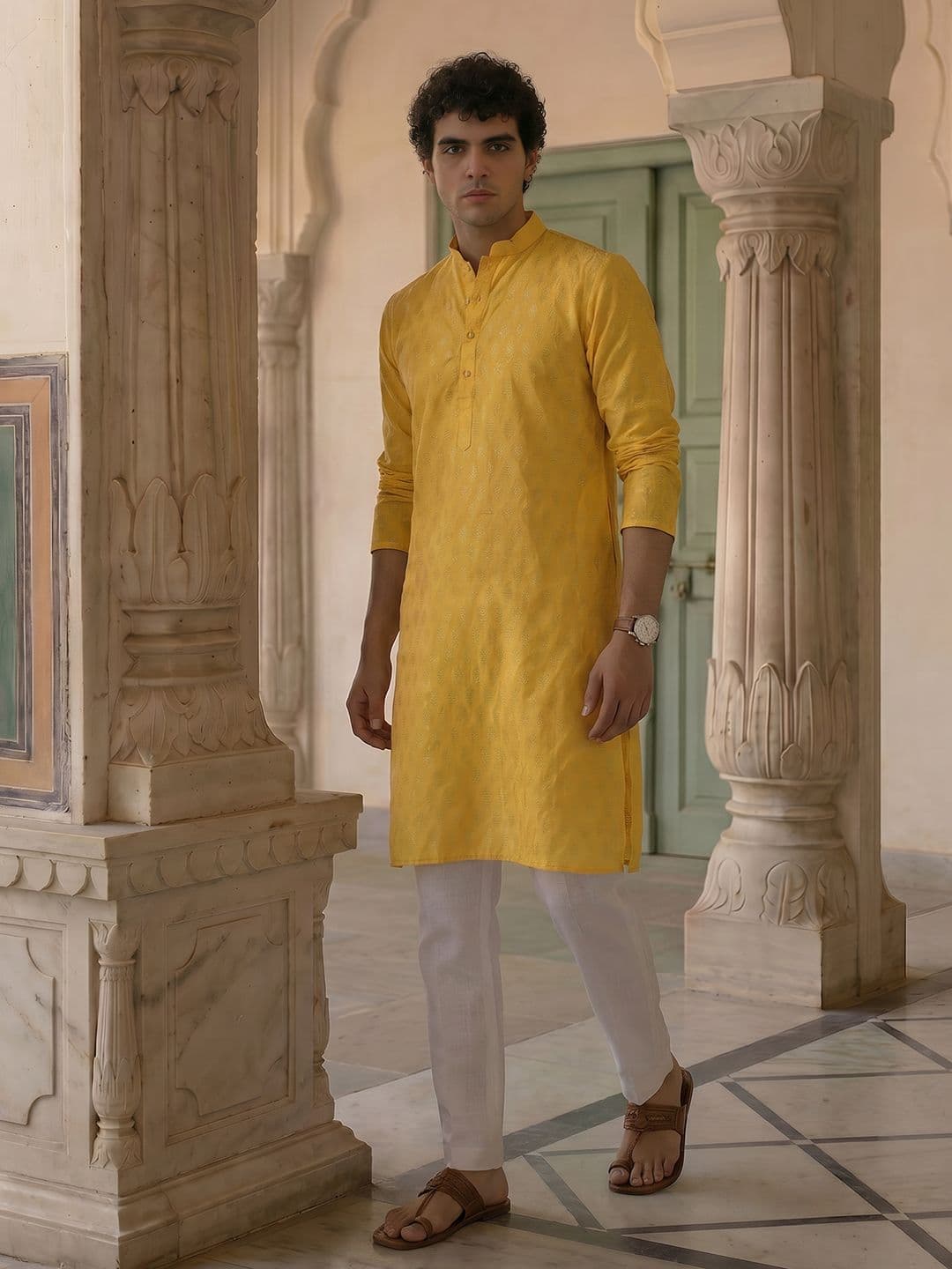 Anouk Textured Woven Design Kurta - view 1