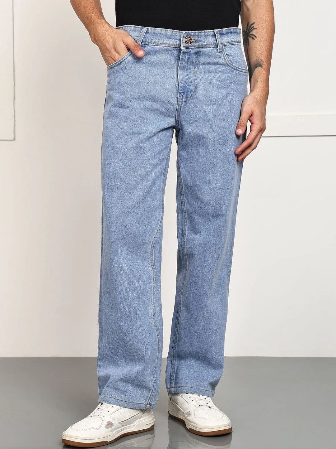 R.Code by The Roadster Life Co. Men Comfort Straight Fit Mid-Rise Jeans - view 1