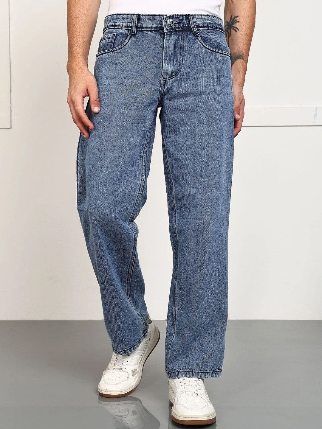 R.Code by The Roadster Life Co. Men Comfort Straight Fit Mid-Rise Jeans - view 1