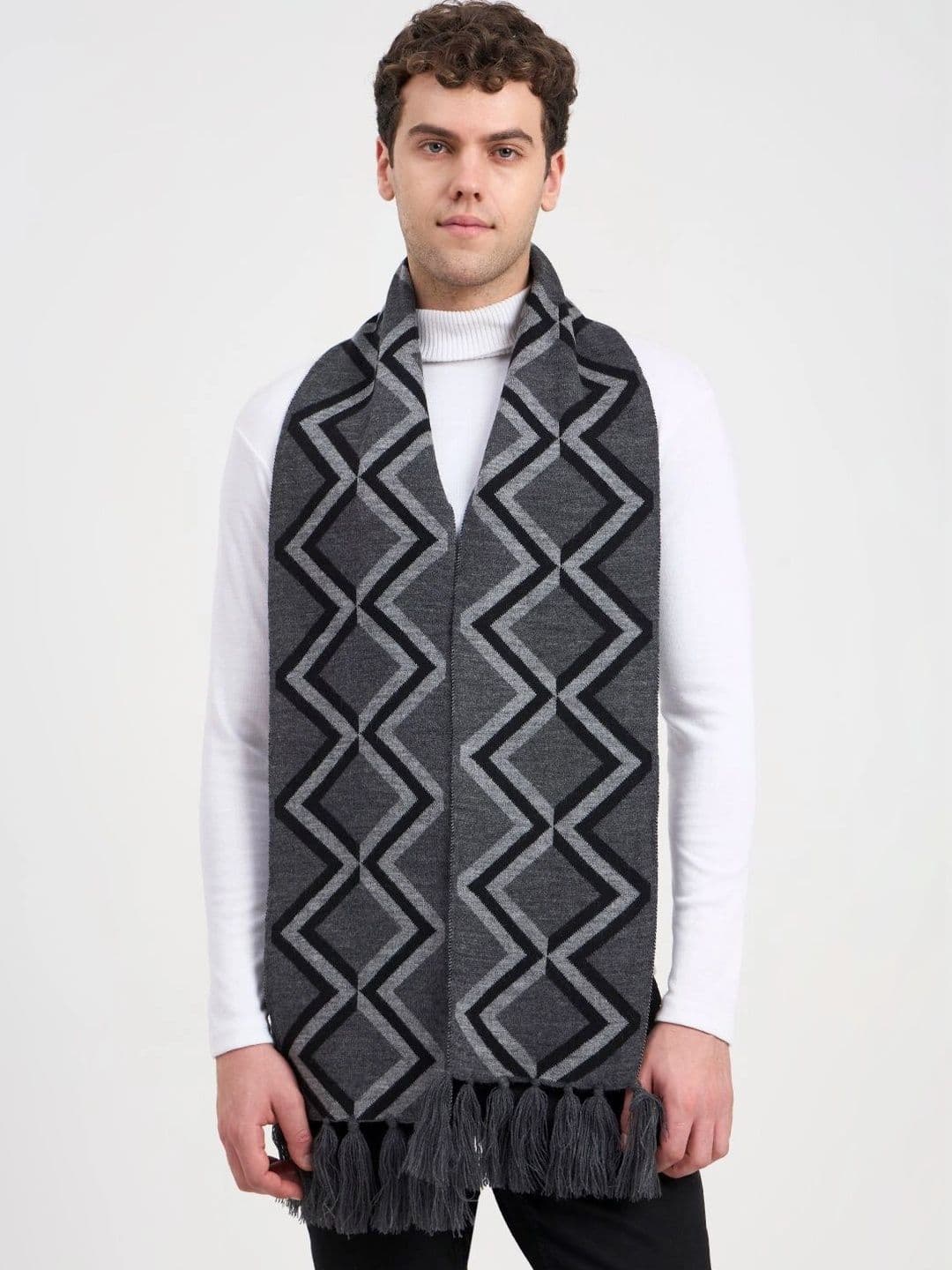 JoE Hazel Men Patterned Acrylic Mufflers - view 1