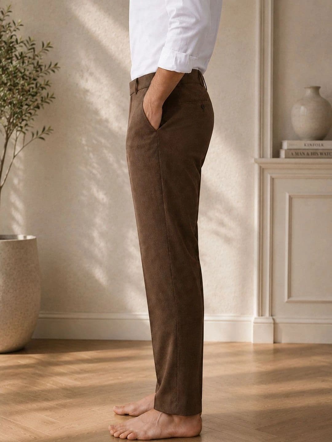 Akaz Men Tailored Easy Wash Trousers - view 1