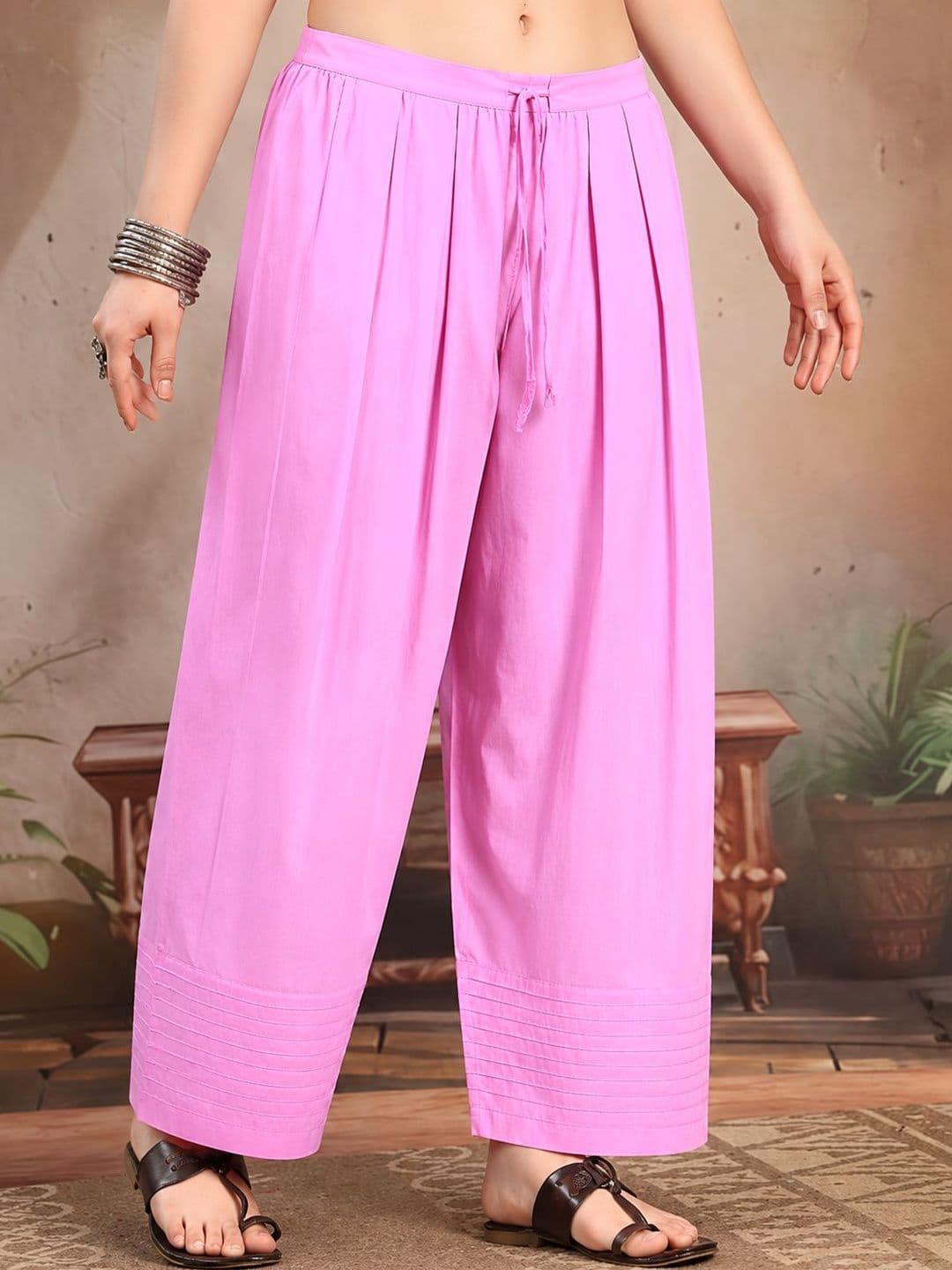 Anouk Women Knitted Ethnic Palazzos - view 1