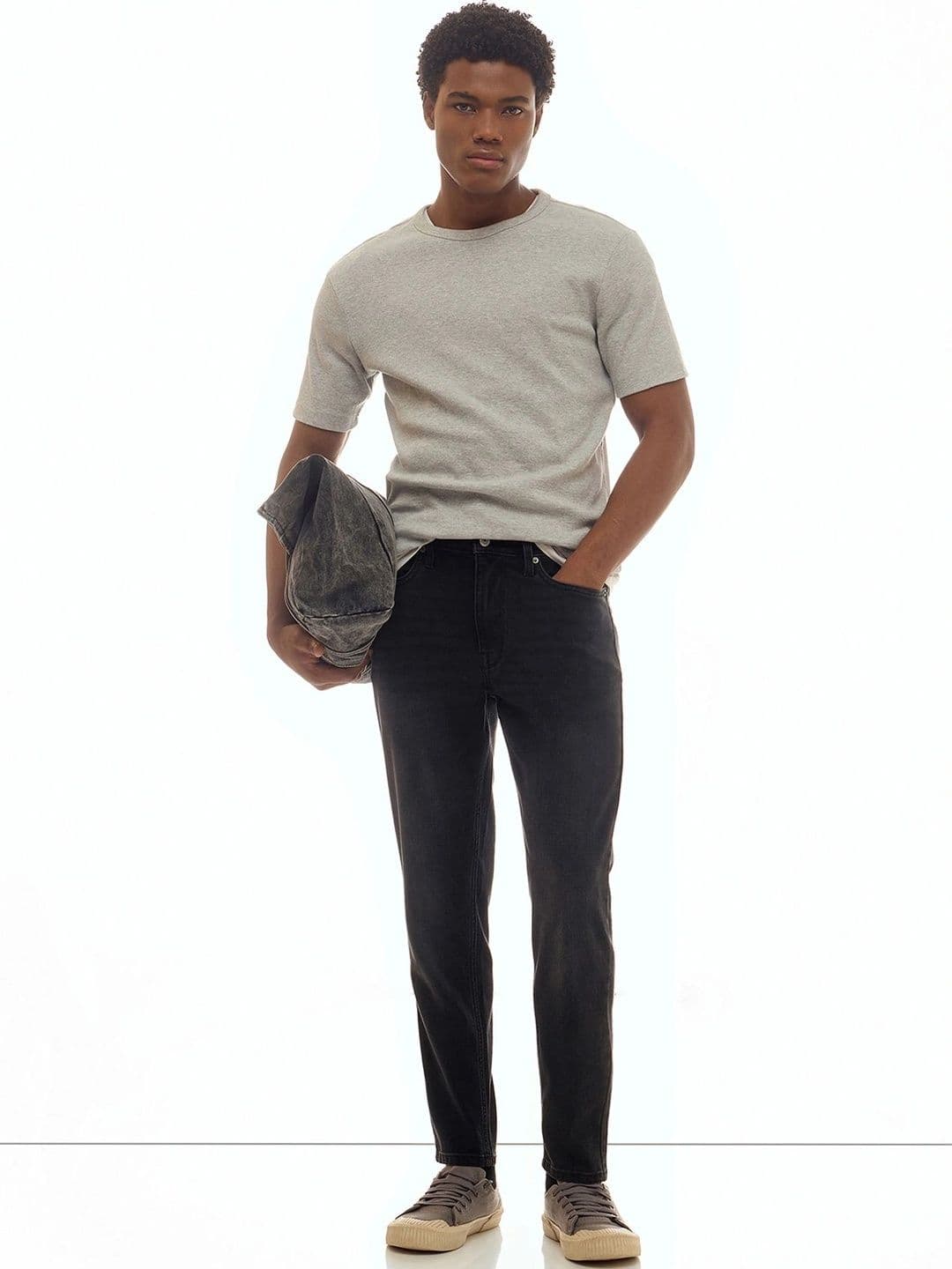 Flying Machine Men Slim Tapered Fit Mid-Rise Low Distress Light Fade Stretchable Jeans - view 1