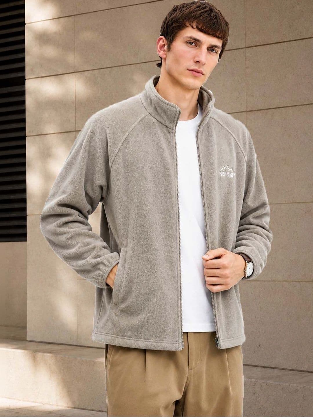 R.Code by The Roadster Life Co. Men Lightweight Open Front Jacket - view 1