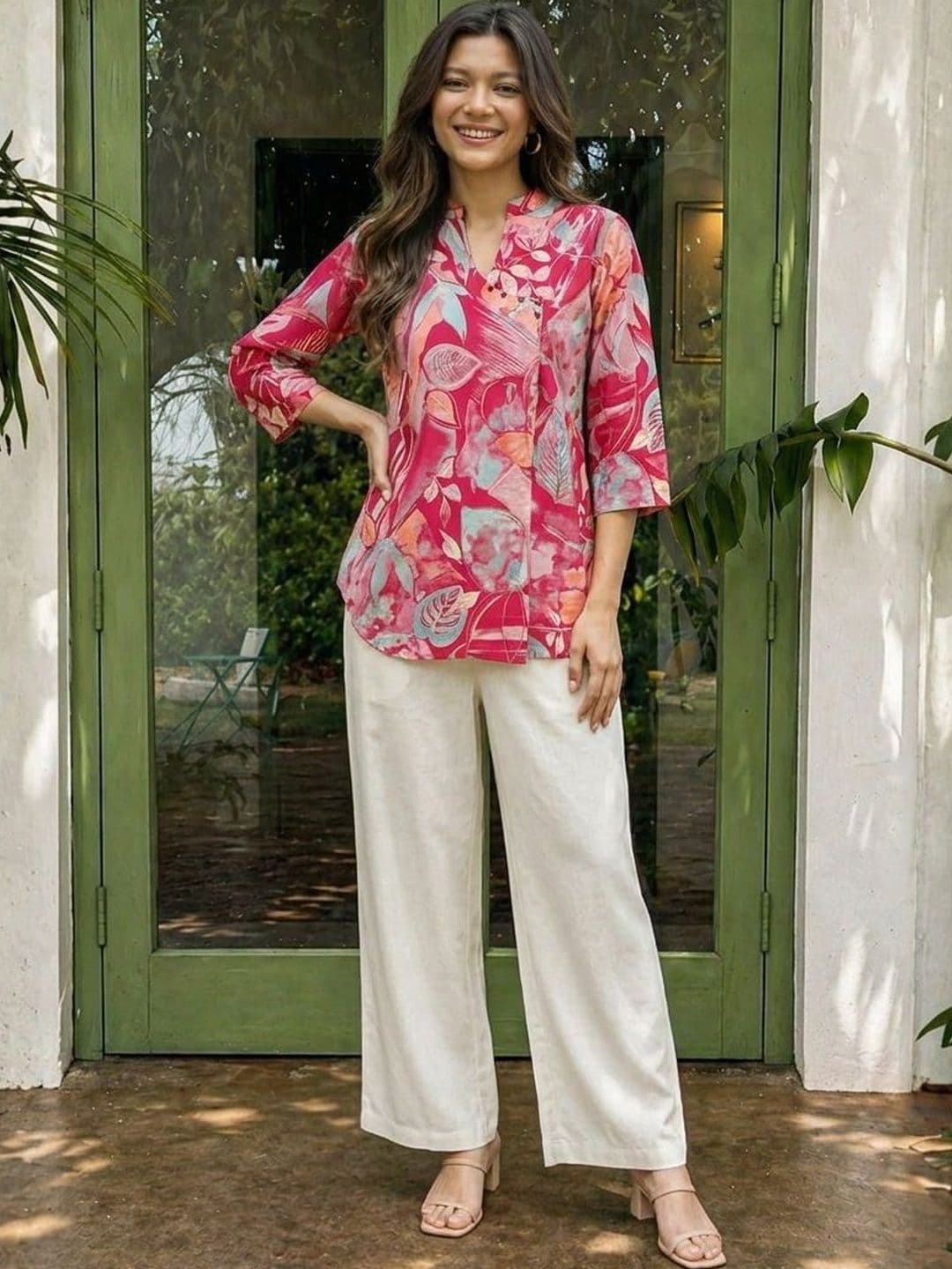 Anouk Women Floral Printed Floral Kurta - view 1