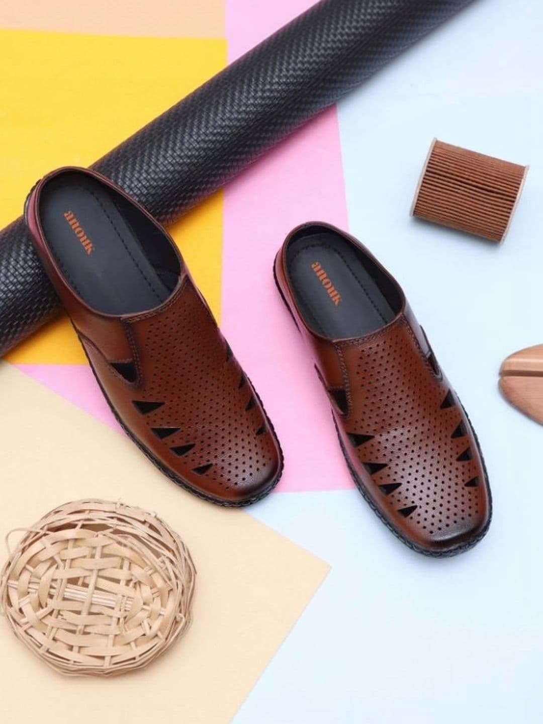 Anouk Men Leather Comfort Sandals - view 1