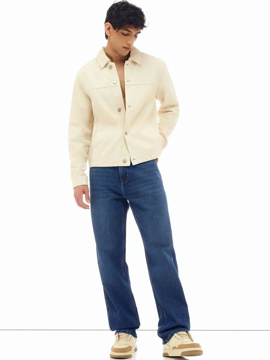 Flying Machine Men Relaxed Fit Mid-Rise Light Fade Stretchable Jeans - view 1