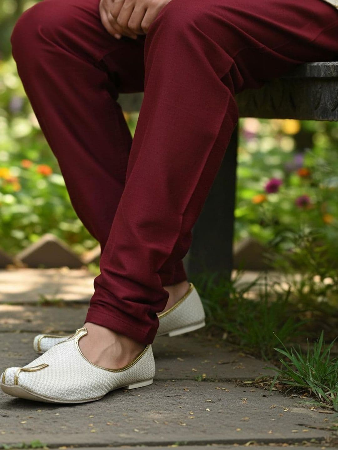 Anouk Men Ethnic Mojaris Flats - view 1