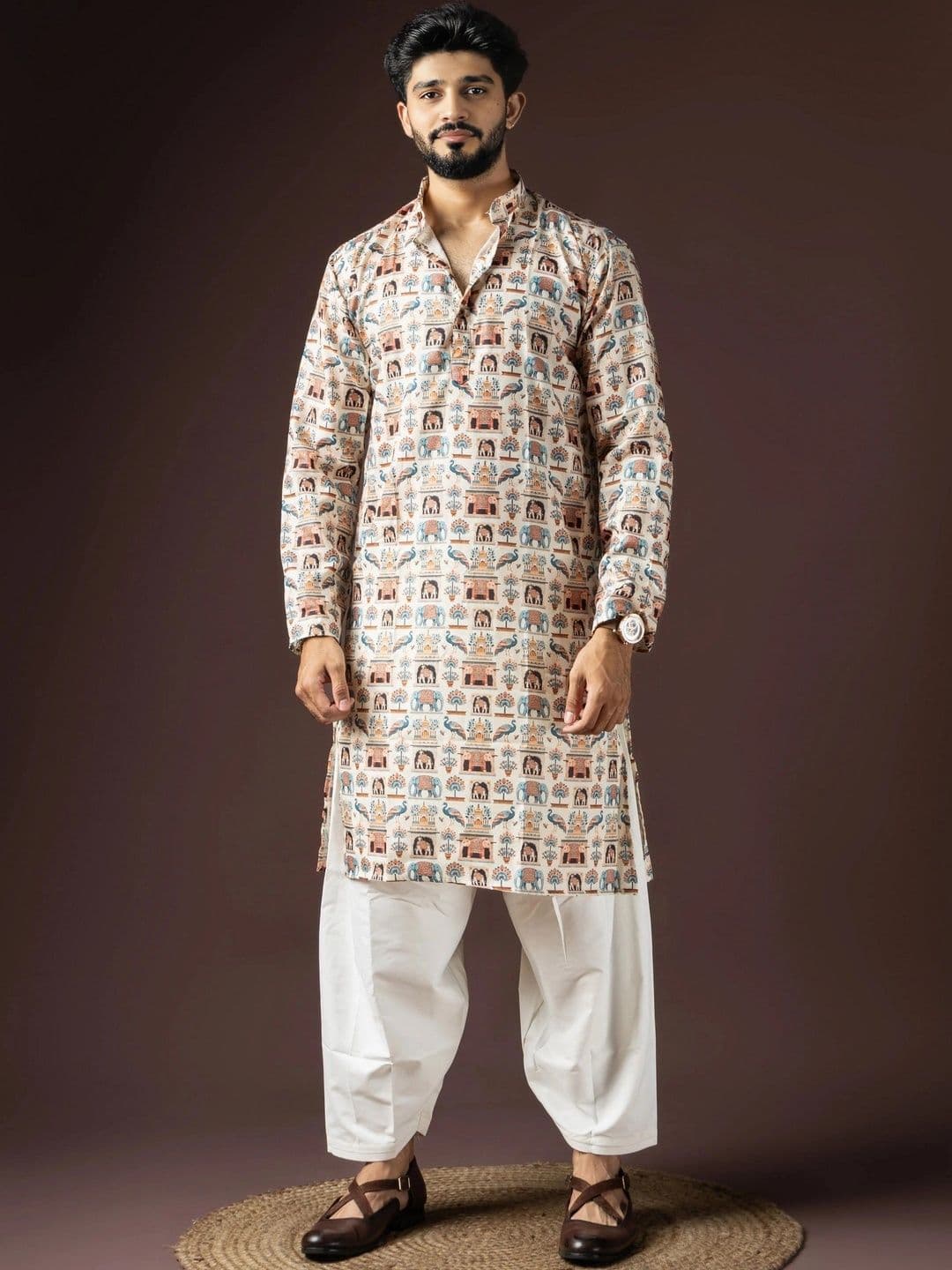 Anouk Men Ethnic Motifs Printed Kurta - view 1