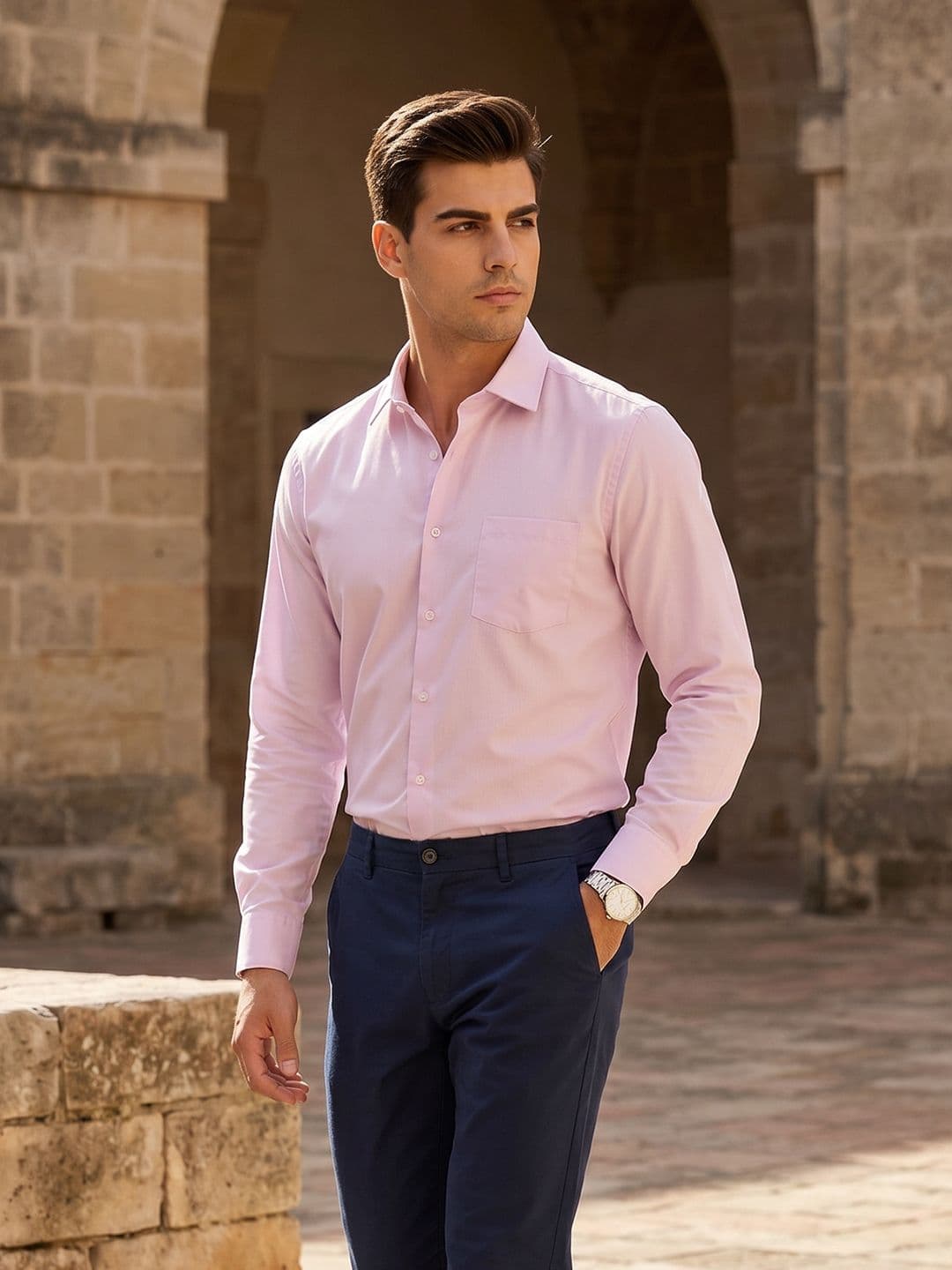 encore by INVICTUS Spread Collar Formal Shirt - view 1