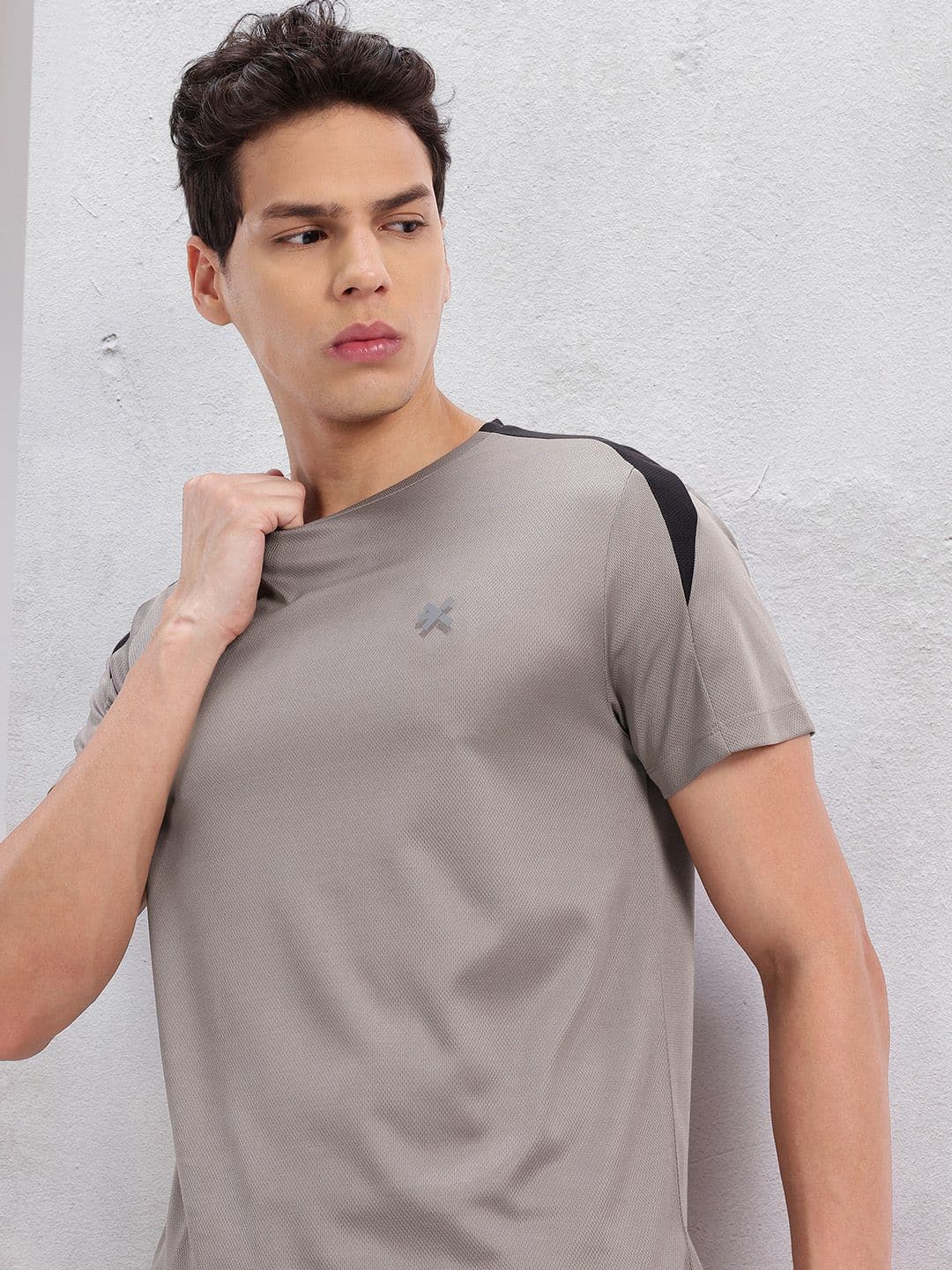 HRX by Hrithik Roshan Colourblocked Detail Rapid-Dry Running T-shirt - view 1